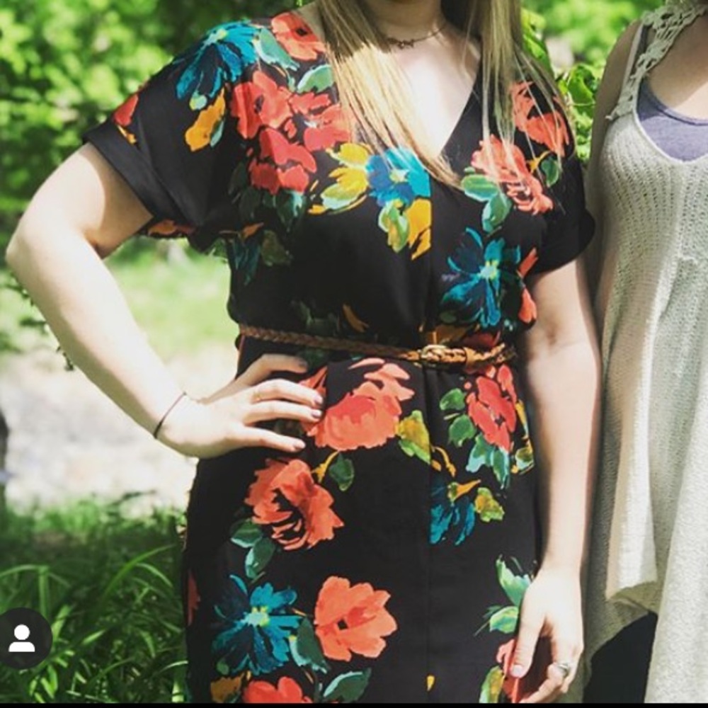 LAST CHANCE - A New Day Pink Floral Shift Spring Dress Sz Small - Picture 5 of 11